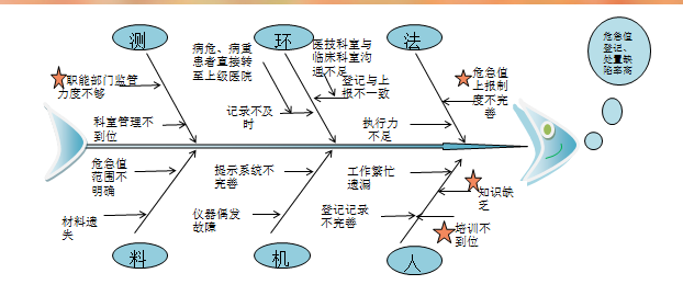 医院等级评审管理工具之鱼骨图模板